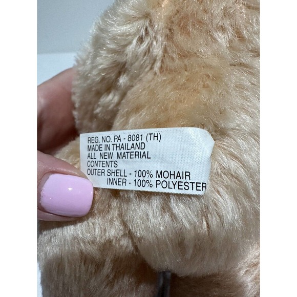 Vintage Effanbee Bear Essentials Cuddles Bear Plush 100% Mohair - Picture 8 of 11